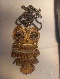 Collana Vintage Anni '70/'80 con Grande Pendente