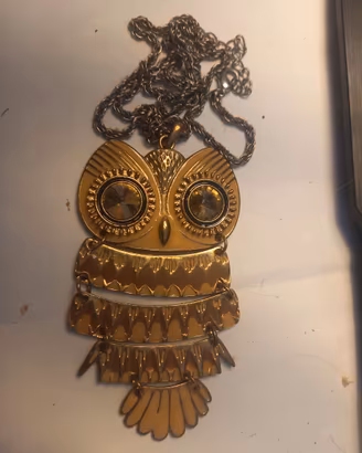 Collana Vintage Anni '70/'80 con Grande Pendente