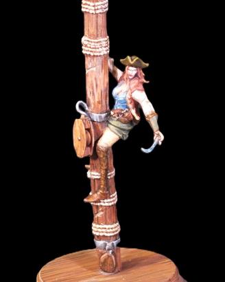 Modellino Soldatino Pirata Stampata in 3D 54 mm
