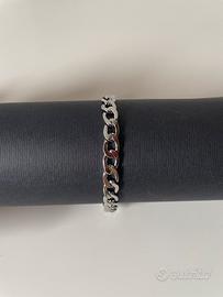 Bracciale catena acciaio inox 21 cm