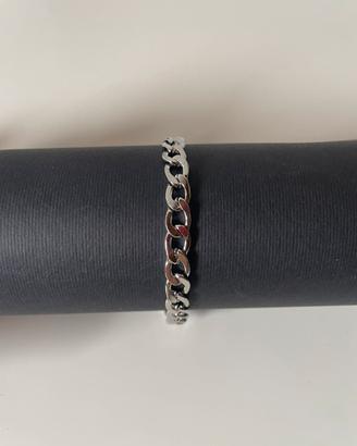 Bracciale catena acciaio inox 21 cm
