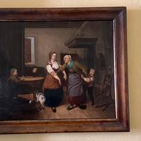 Dipinto dell’800 - Dispiaceri in famiglia