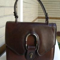 Borsa in pelle e cuoio fatta a mano