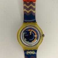 Vintage 1991 SCUBA 200 Swatch SDJ100 Coming Tide