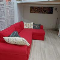 Divano letto con chaise longue Ikea mod. Backabro