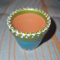 Vasetto in terracotta decorato a mano🖌💎