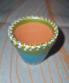 Vasetto in terracotta decorato a mano🖌💎