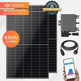 Kit mini fotovoltaico da balcone 800w