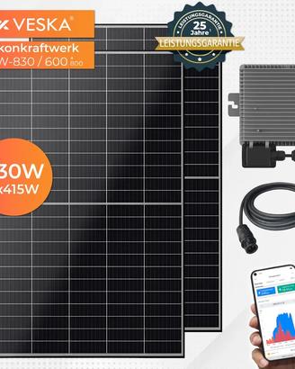 Kit mini fotovoltaico da balcone 800w