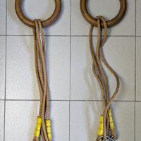 Anelli da palestra con funi