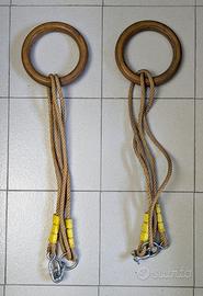 Anelli da palestra con funi