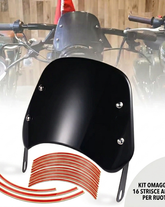 Cupolino Parabrezza Universale "Stile Cafè Racer"