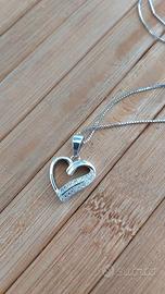 collana cuore in argento