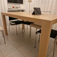 Tavolo in rovere massello con prolunga
