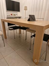 Tavolo in rovere massello con prolunga