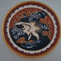 Piatto decorativo Araba Fenice vintage