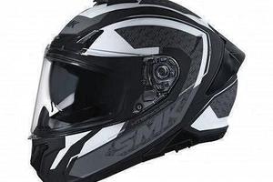 SMK Casco Integrale Typhoon RD1 Nero Bianco Grigio