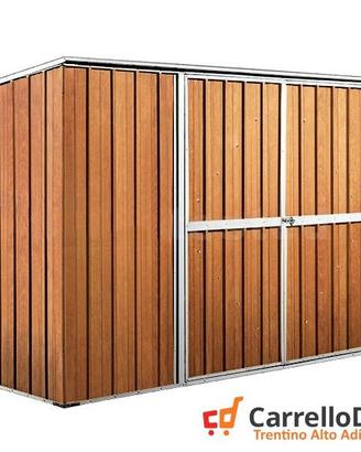 Casetta giardino in Acciaio 345x186 fin legno