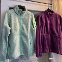 N.2 felpe pile donna tg 48-CMP e Decathlon