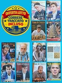 LOTTO 12 Riviste Scacchi: Torre & Cavallo / Chess