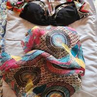 reggiseno mare e pareo 