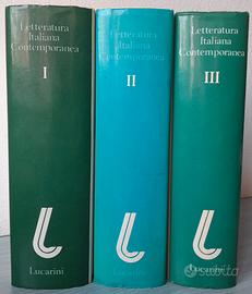 Letteratura Italiana Contemporanea 3 Volumi 1982