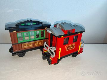 lego coppia vagoni tre o 7597