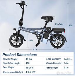 Bici elettrica nuova