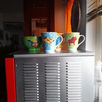 Tazze Fiorucci e scodella di Tigro