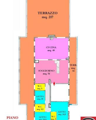 Appartamento di 416 m² con più di 5 locali a Cesen
