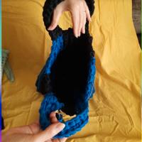 Borse a uncinetto in fettuccia 