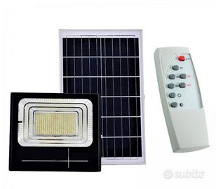 Faro Solare LED 100W Luce Fredda Faretto Esterno 
