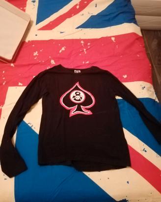 2 T shirt donna manica lunga girly 8 Ball ace oi!