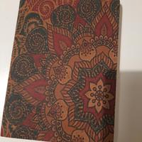 Taccuino quaderno in pelle carta a righe