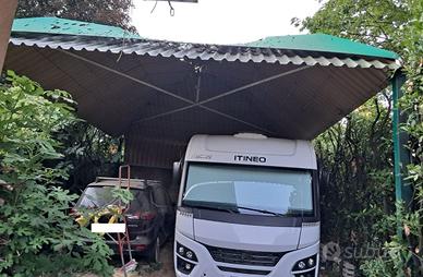 Struttura gazebo in acciaio 8×6 m smontabile