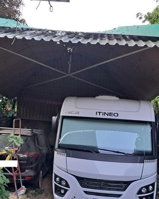Struttura gazebo in acciaio 8×6 m smontabile