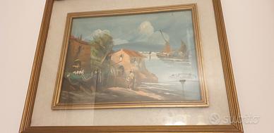 VERI DIPINTI CON CORNICE IN LEGNO