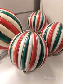 Sfere Palle Natalizie Decorative  – Set da 5 Pezzi