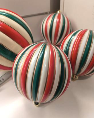Sfere Palle Natalizie Decorative  – Set da 5 Pezzi