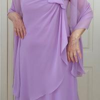 Abito Cerimonia BIANCA BRANDI Chiffon Lilla 