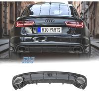 DIFFUSORE AUDI A6 15-18 LOOK RS6 NERO LUCIDO