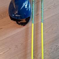 Casco da sci OSBE + bastoncini 95 cm