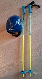 Casco da sci OSBE + bastoncini 95 cm