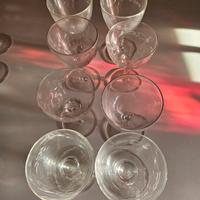 set bicchieri in cristallo 