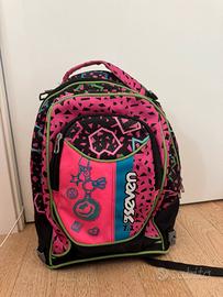 Zaino Seven - Fantasia colorata rosa/nero/azzurro