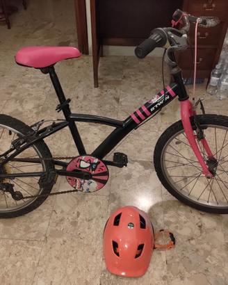 Bicletta bambina 20 + casco