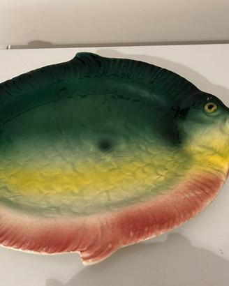 Servizio Piatti da Pesce Vintage in Maiolica