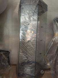 Vetrinetta esagonale in vetro da esposizione 