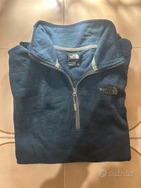 Felpa in pile The North Face con mezza zip
