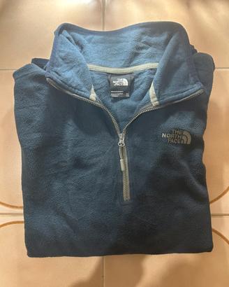 Felpa in pile The North Face con mezza zip